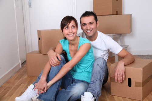 Office furniture and equipment prepared for a Stratford commercial move