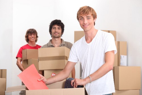 Careful handling of furniture in a Stratford apartment move